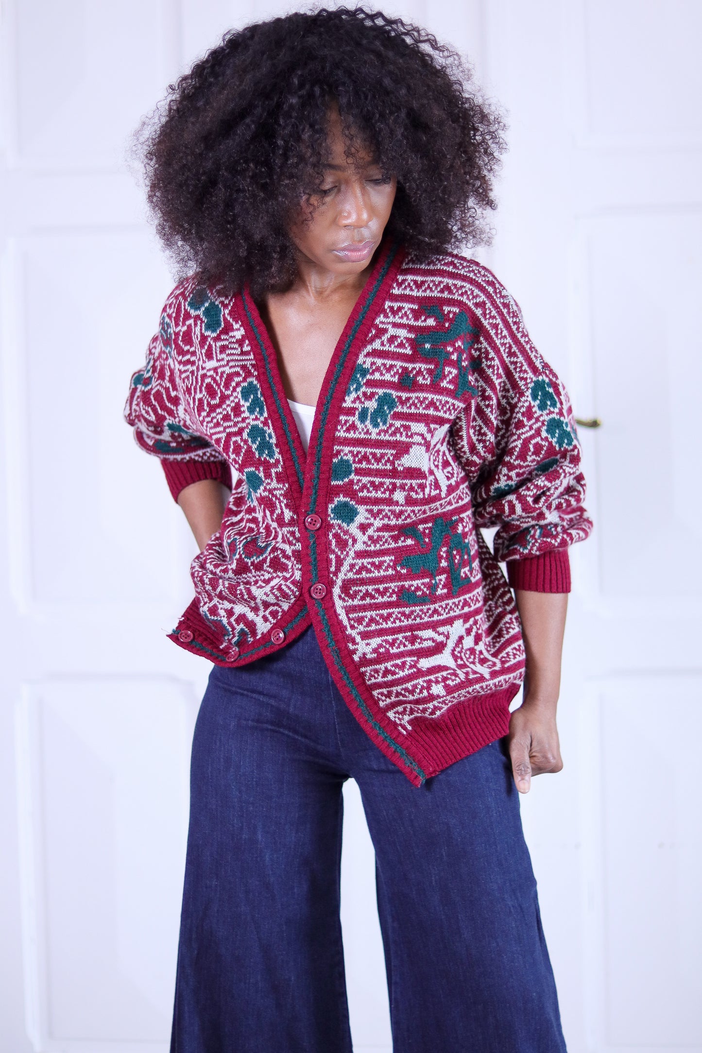 Cardigan à motifs