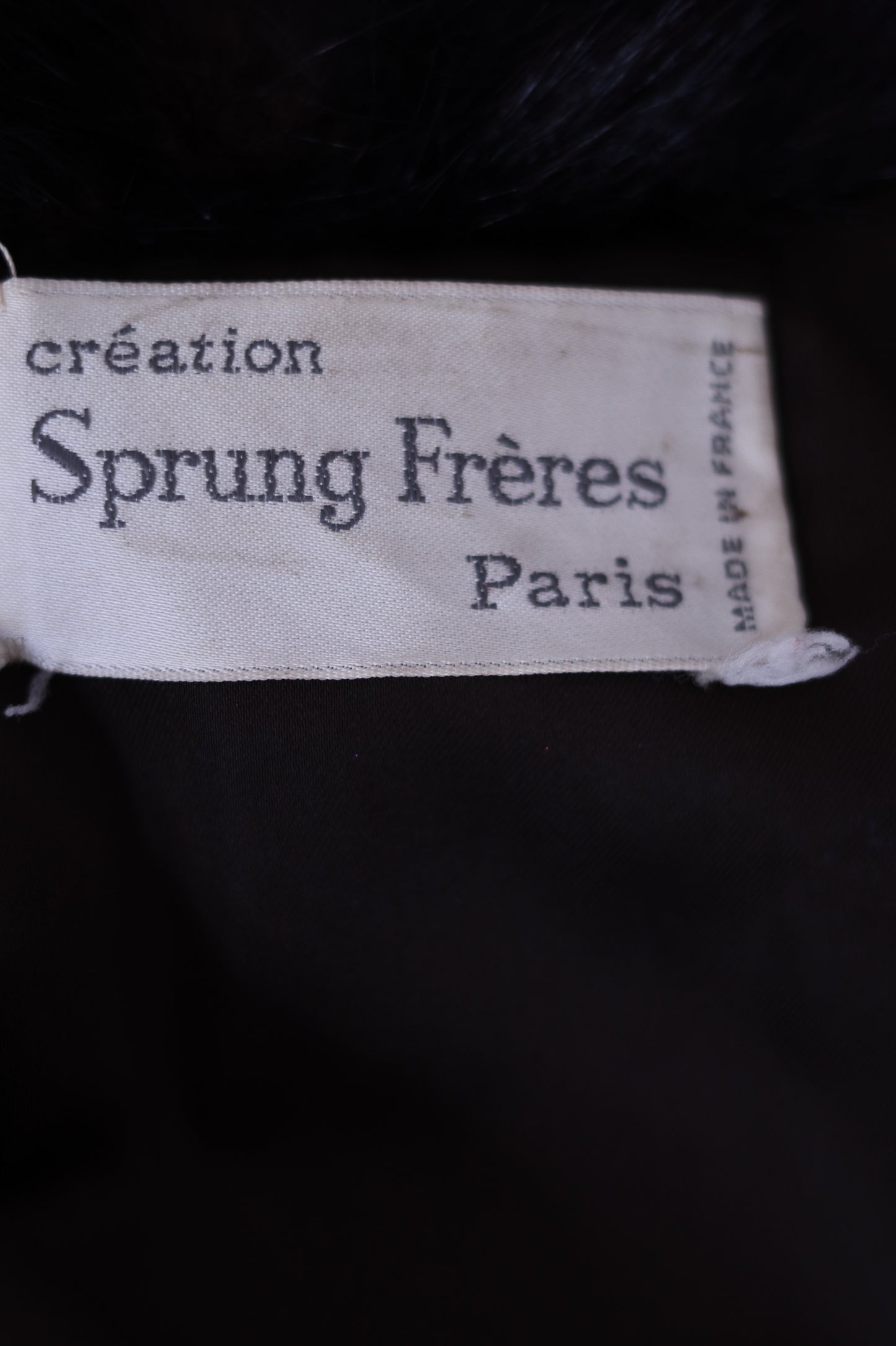 Sprung Frère manteau cuir et vison