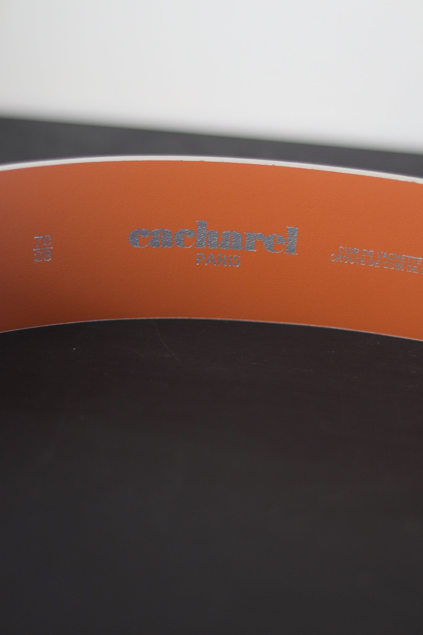 Ceinture cuir Cacharel