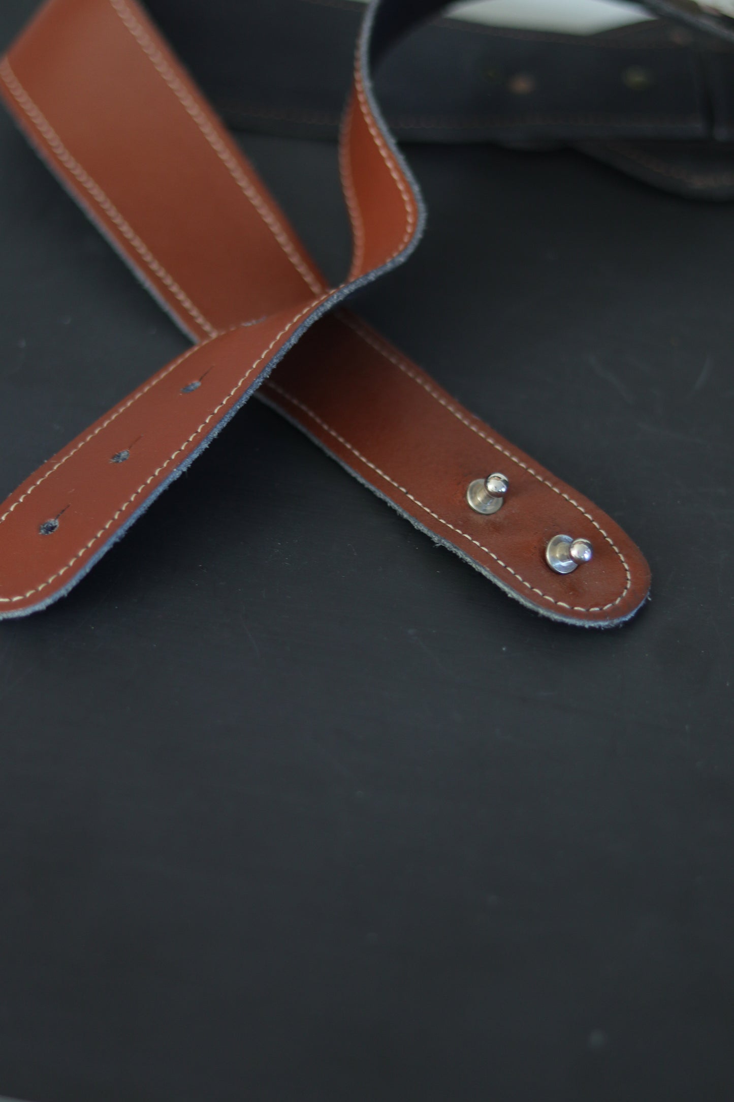 Ceinture cuir et métal