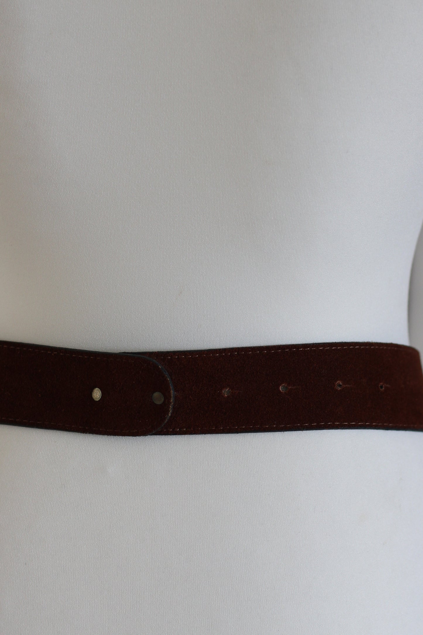 Ceinture vintage made in France en croute de cuir
