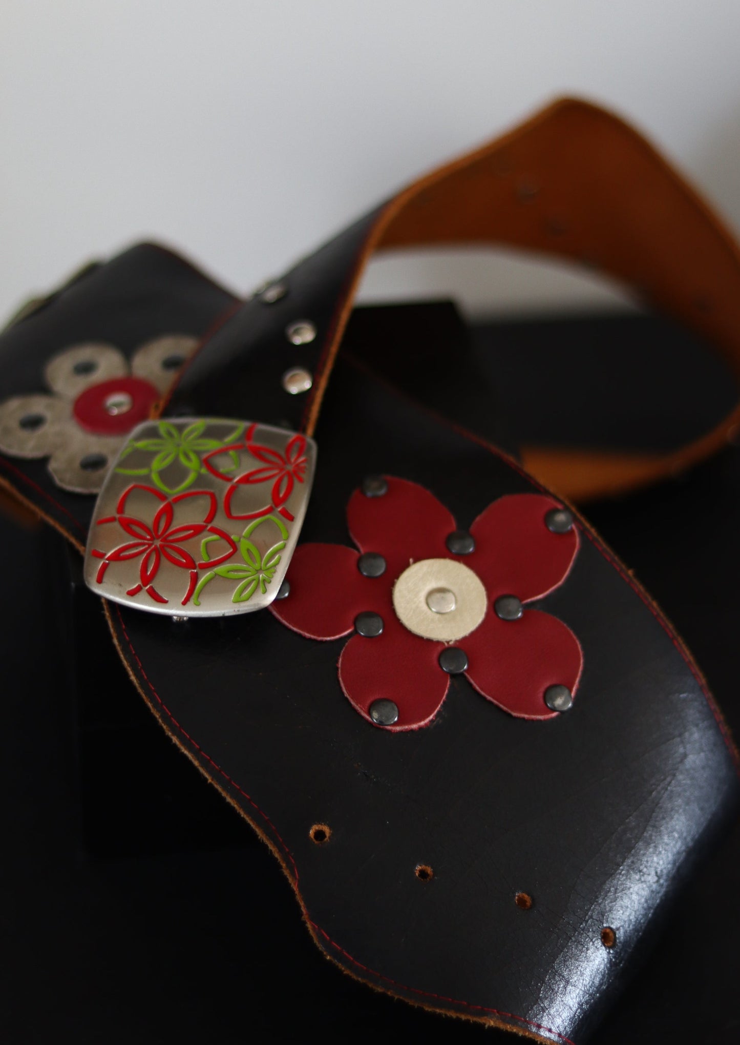 Ceinture oversize en cuir