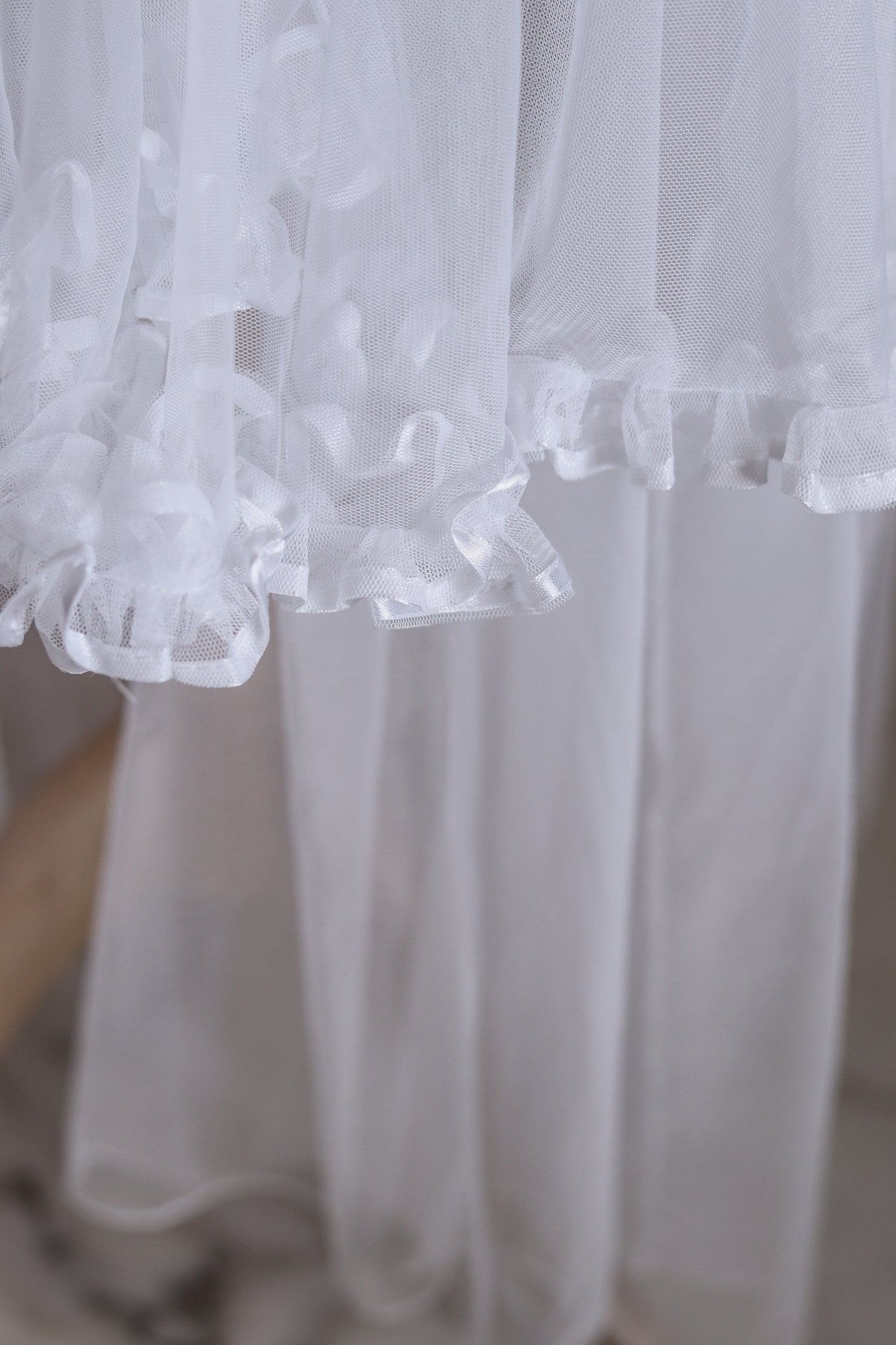 Chemise de nuit longue transparent