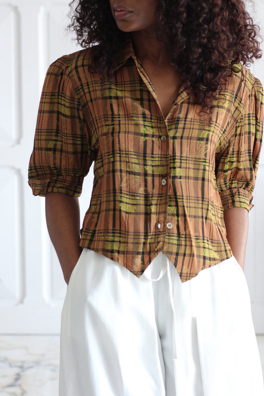 Elisa Landri chemisier à motifs