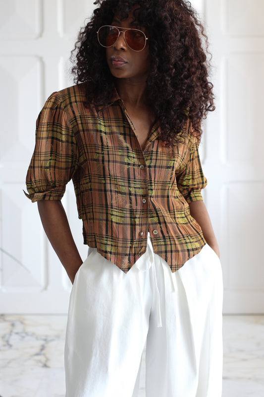 Elisa Landri chemisier à motifs