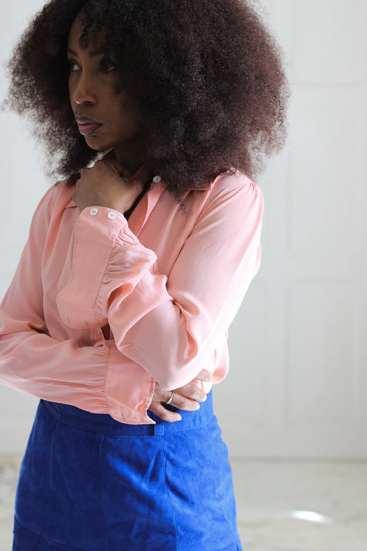 Yves Saint Laurent chemisier en soie