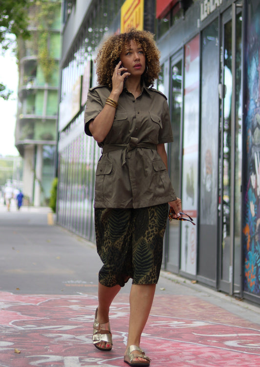 Short vintage zébré