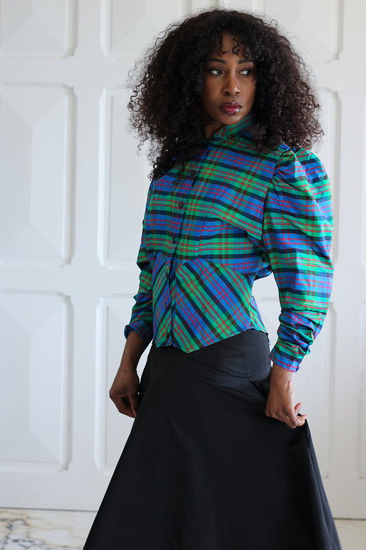 Chemisier vintage manches gigot