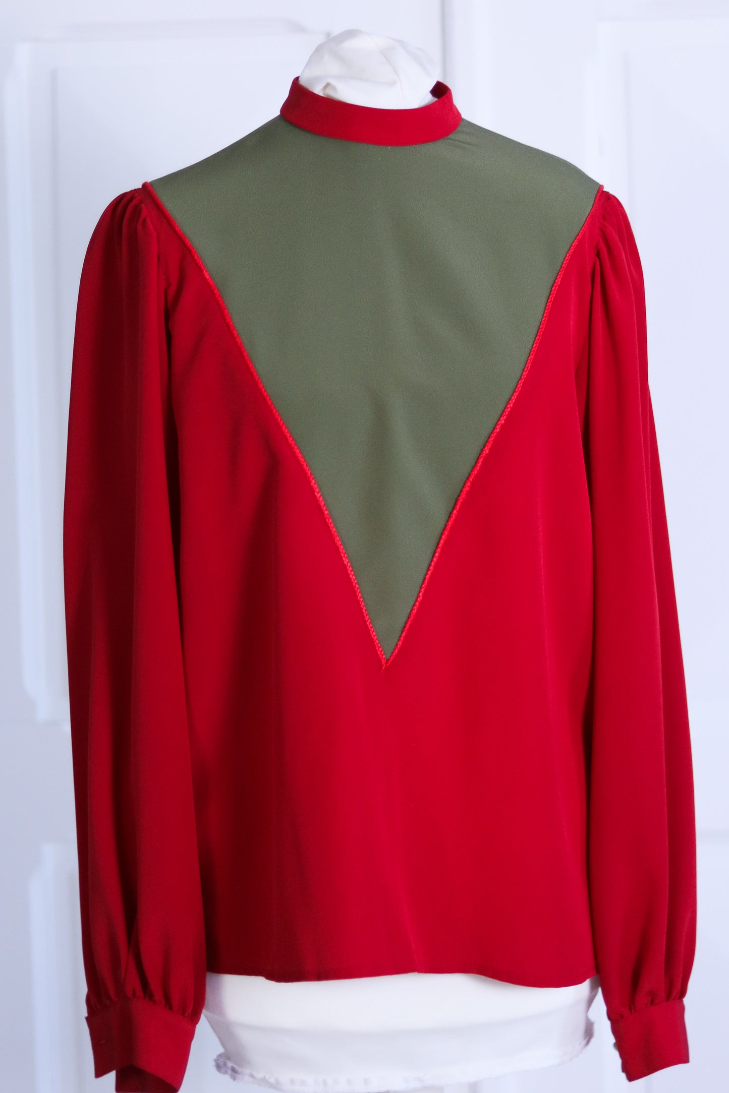 chemisier blouse col montan