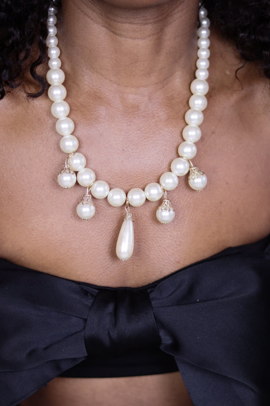 Collier en perles fantaisies