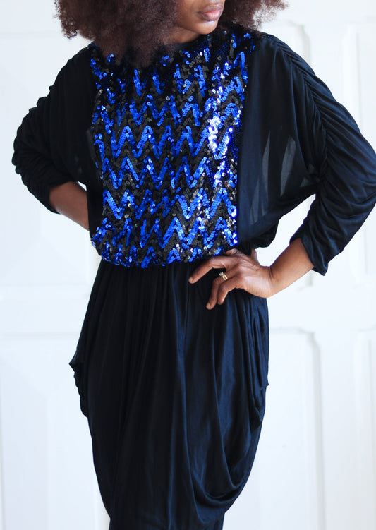 CORNELIUS Combinaison cocktail vintage 1980