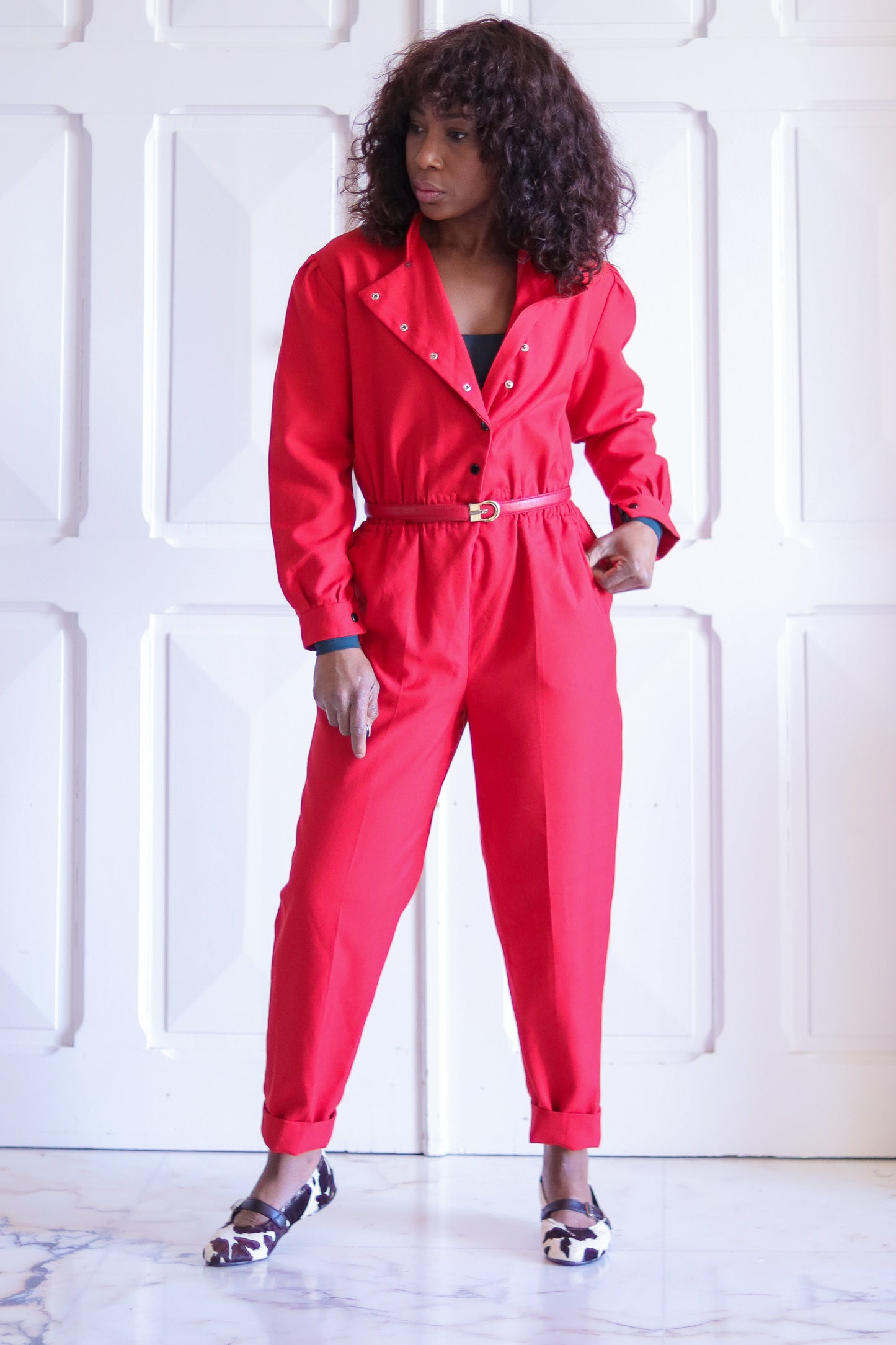 Fait main combinaison rouge