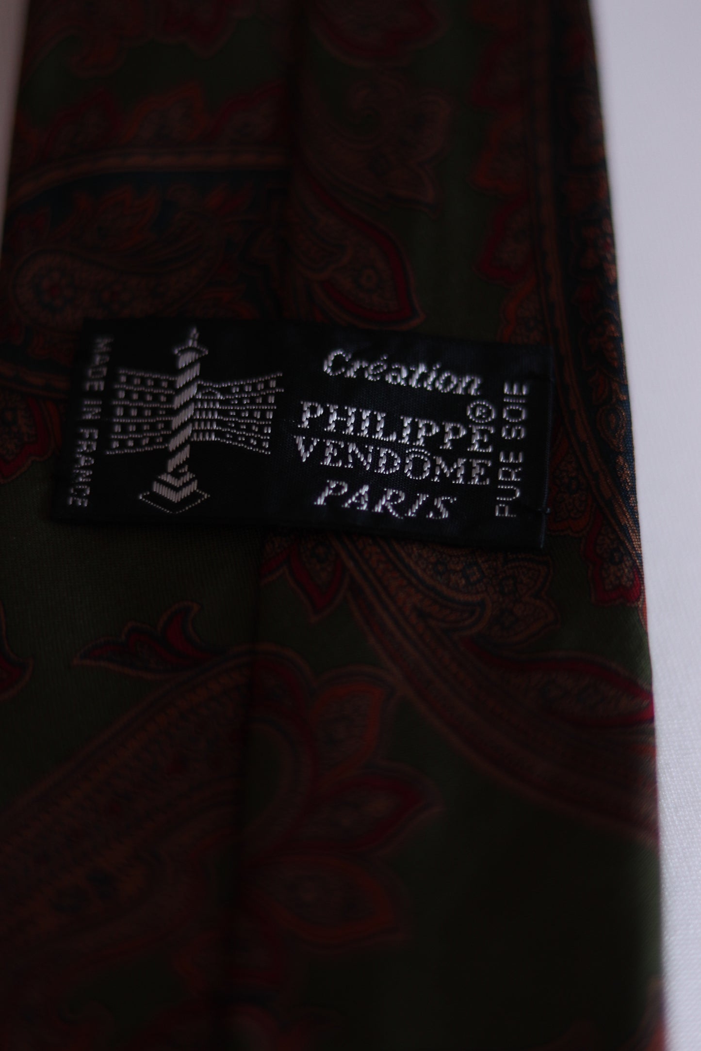 Philippe Vendôme Paris cravate en soie