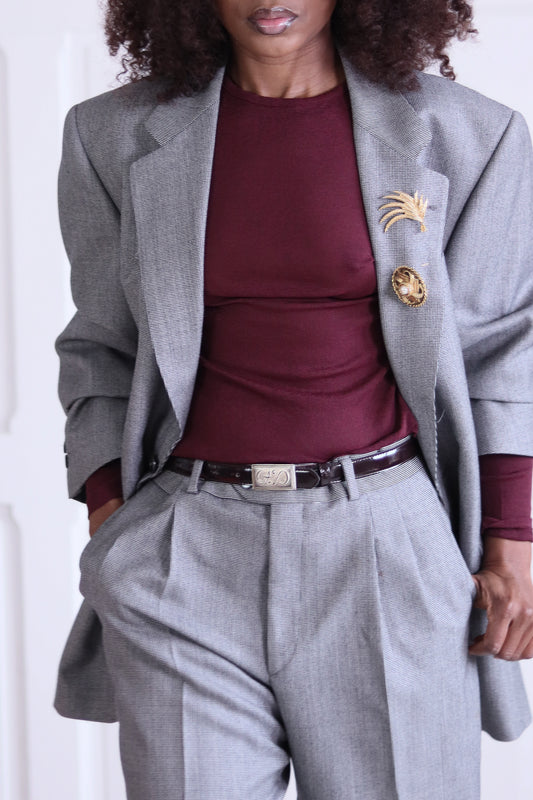 Ventilo ceinture cuir verni