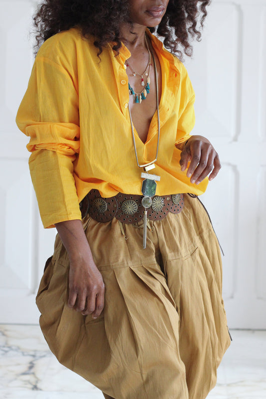 Ethnic color ensemble pantalon hindou