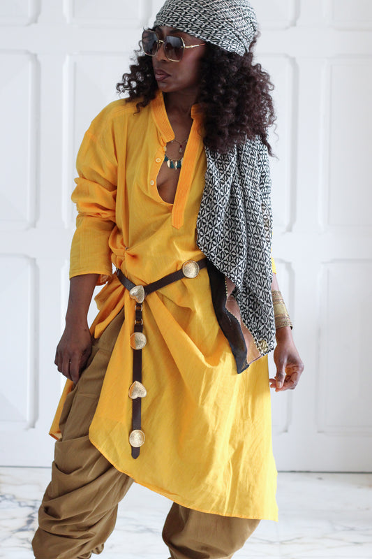 Ethnic color ensemble pantalon hindou