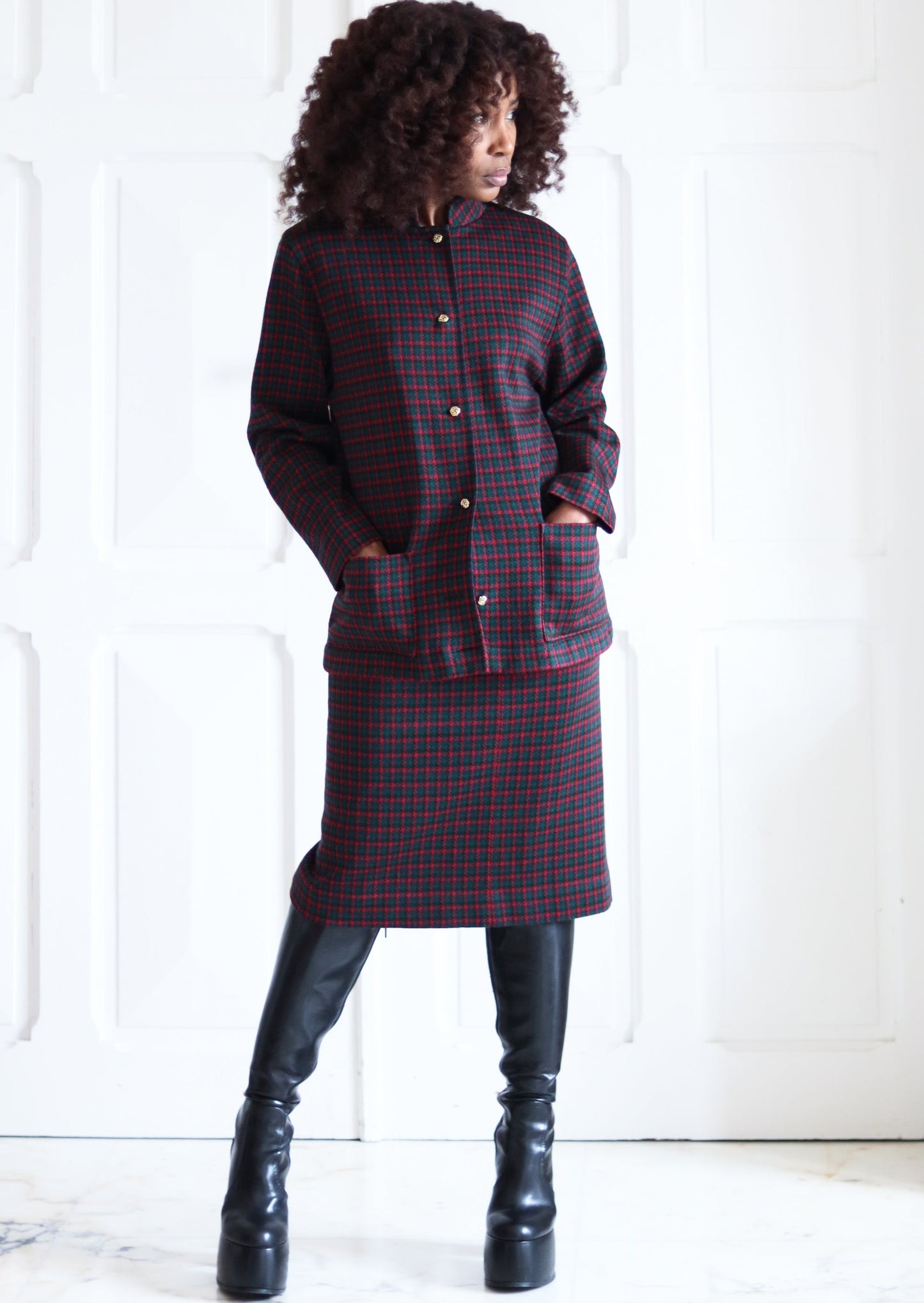 FAIT MAIN ensemble jupe laine