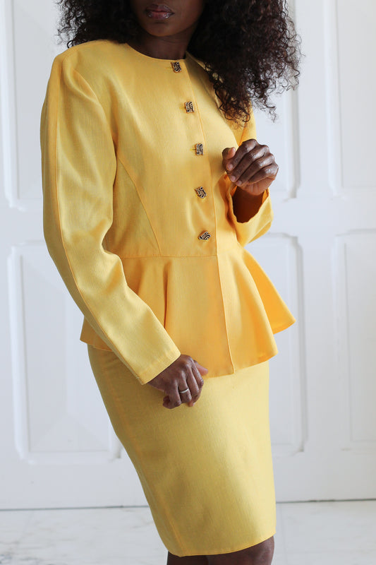 Vintage années 1980 ensemble jupe