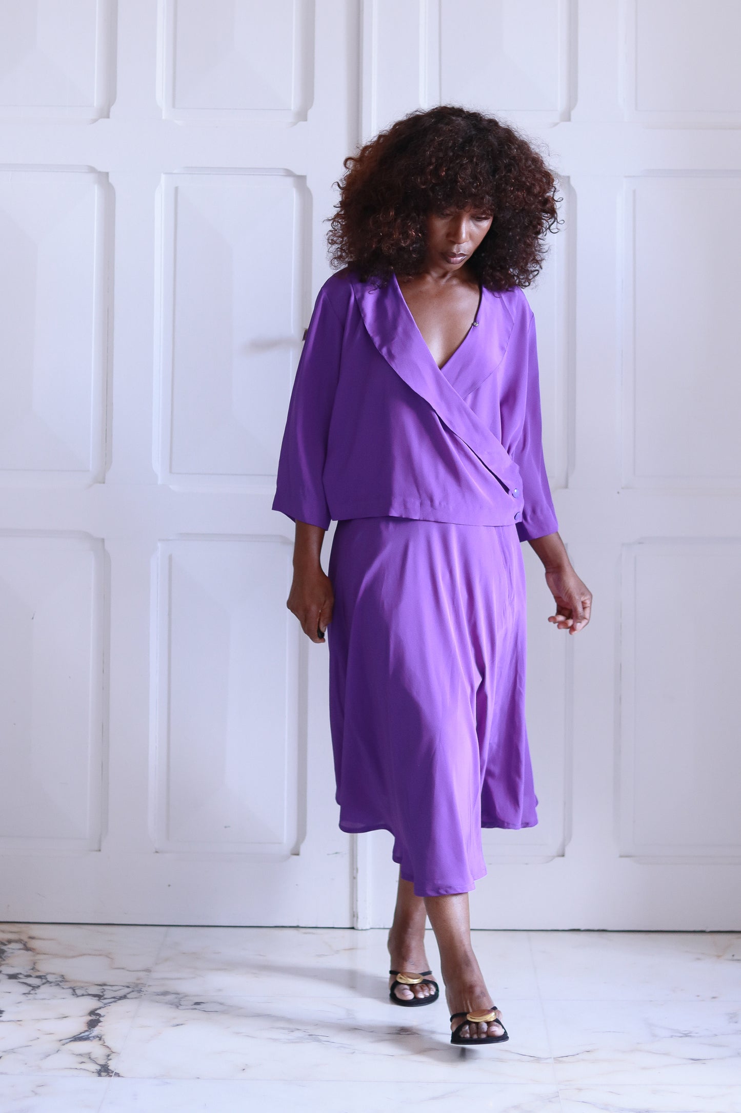 Ensemble jupe violet