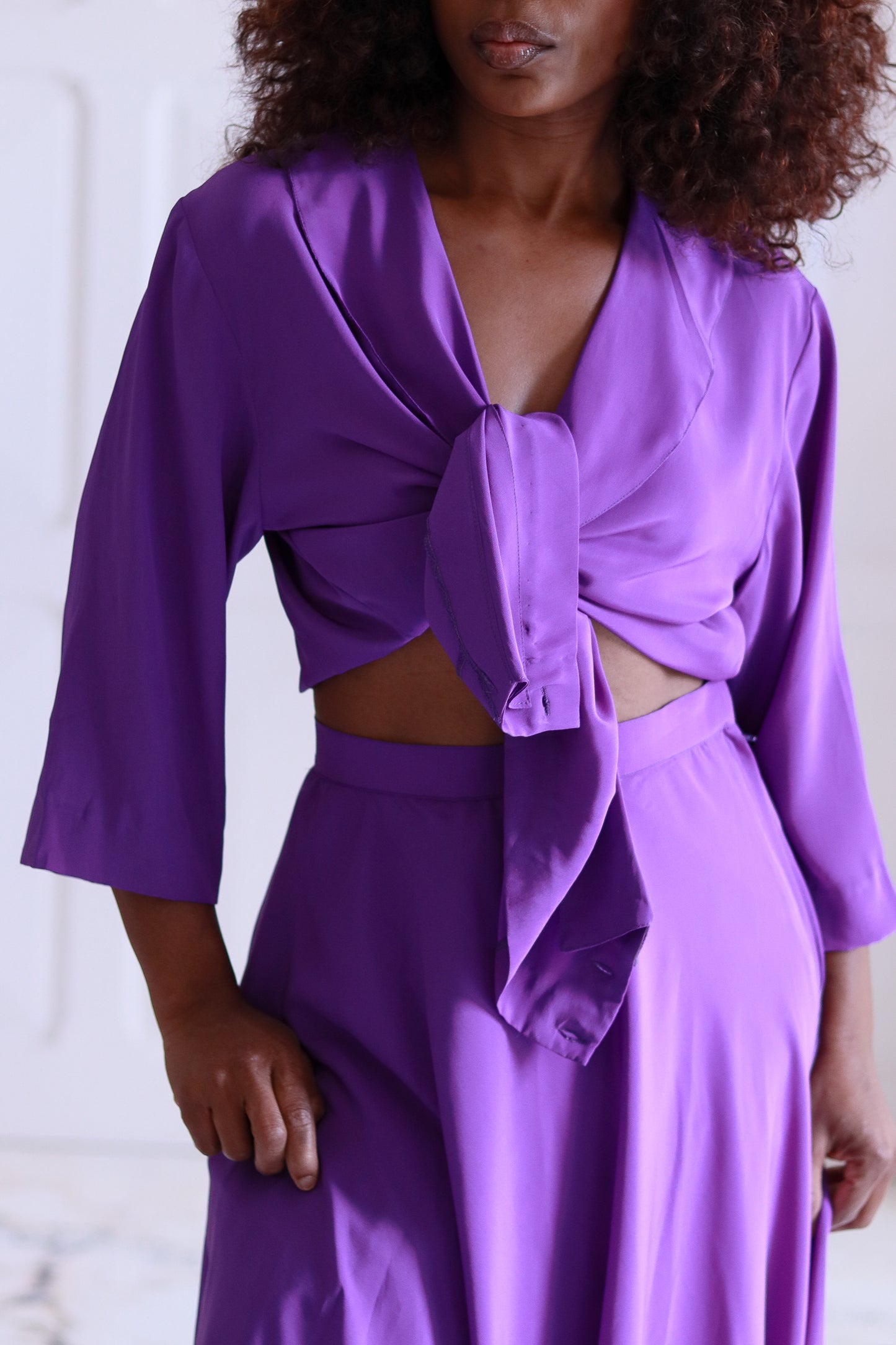 Ensemble jupe violet