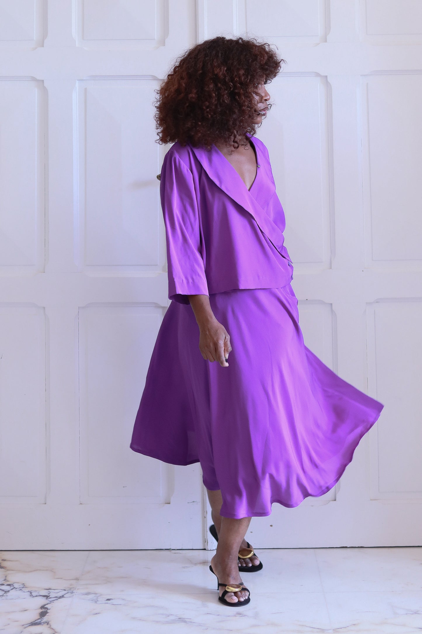 Ensemble jupe violet