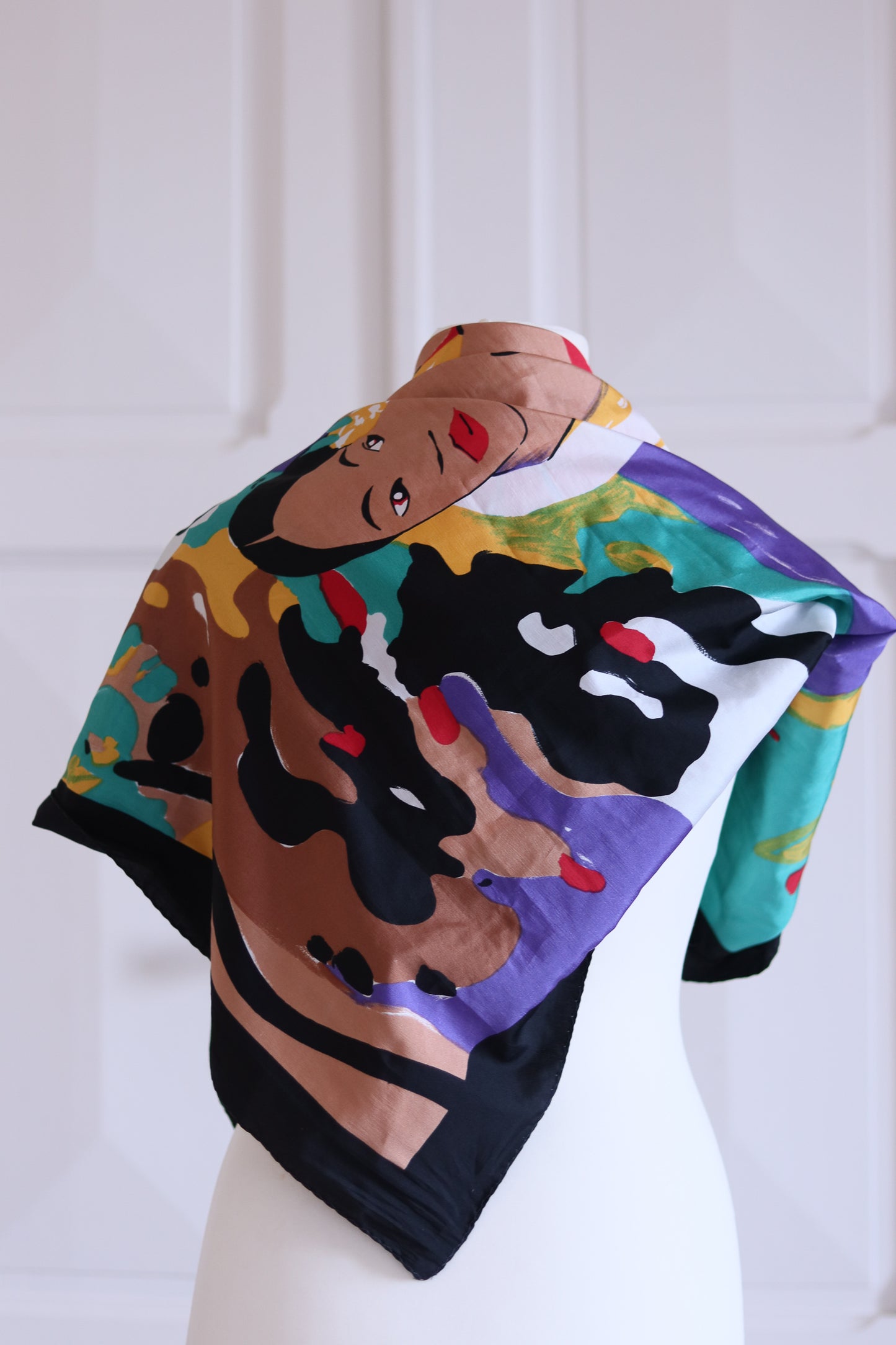 Foulard vintage inspiration Gaugin