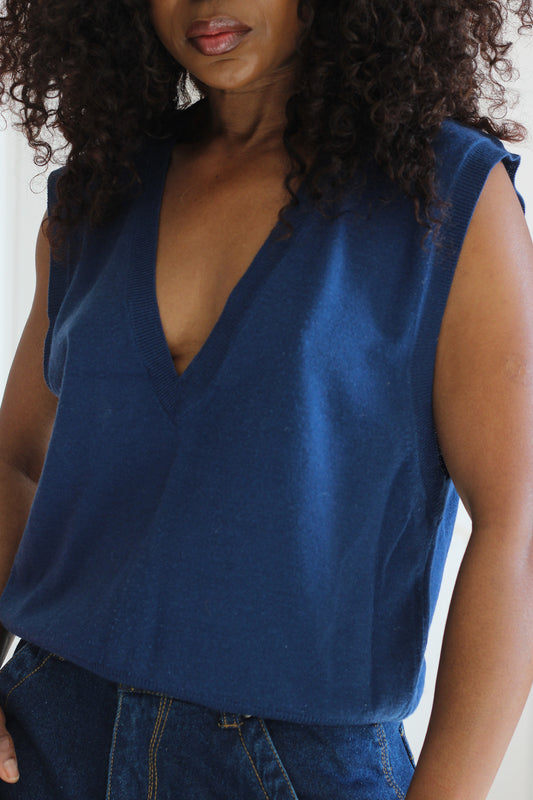 Timwear gilet sans manches en pure laine