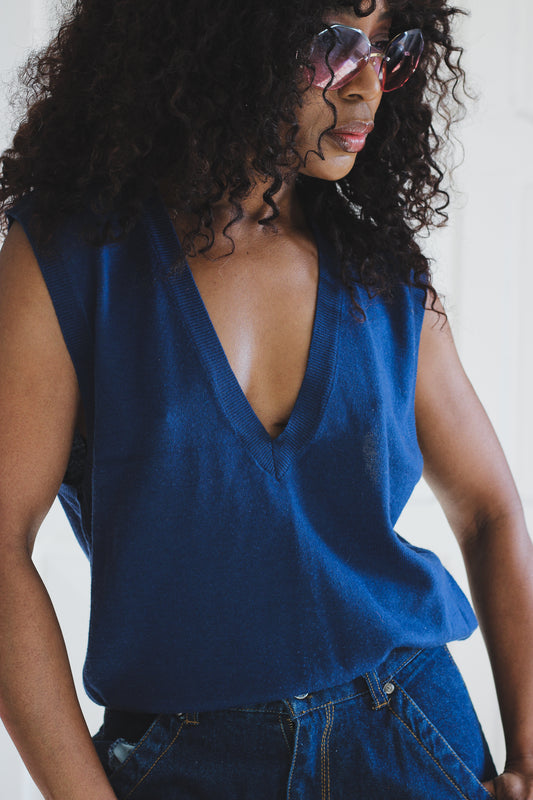 Timwear gilet sans manches en pure laine