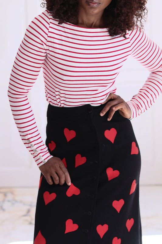 Création Beauharnais jupe coeur