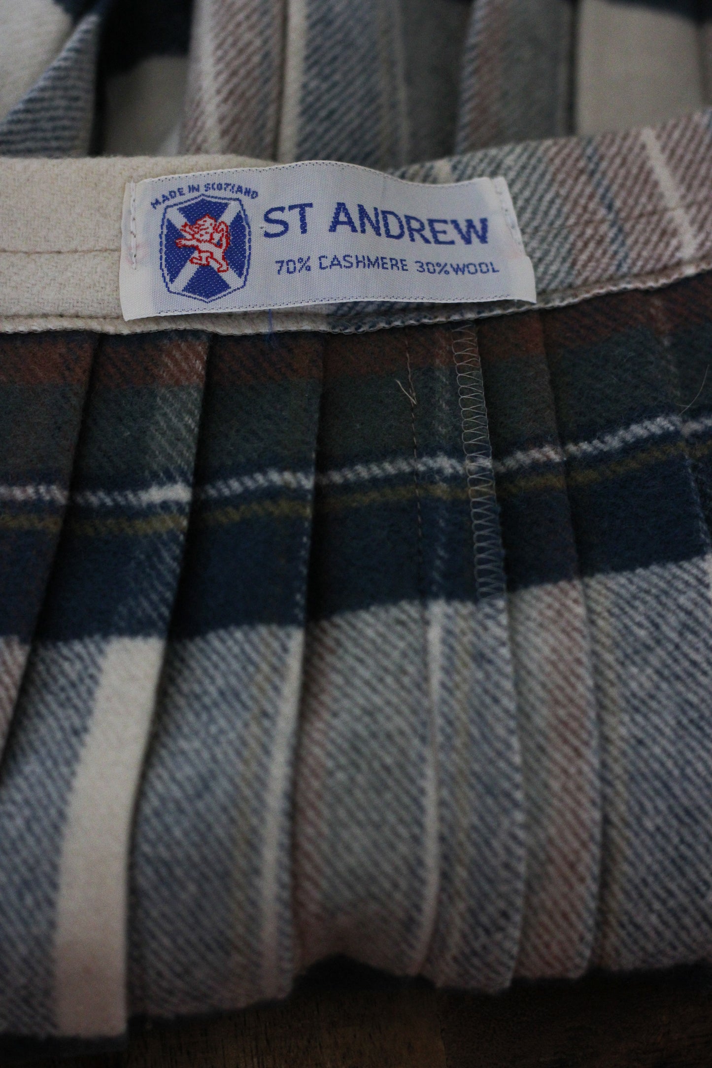 St Andrew jupe en cachemire