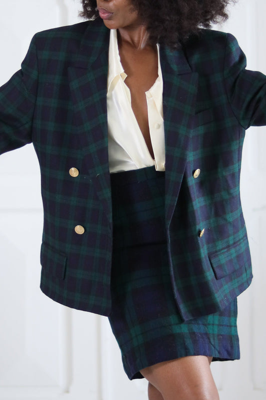 Fait main jupe en laine à motifs