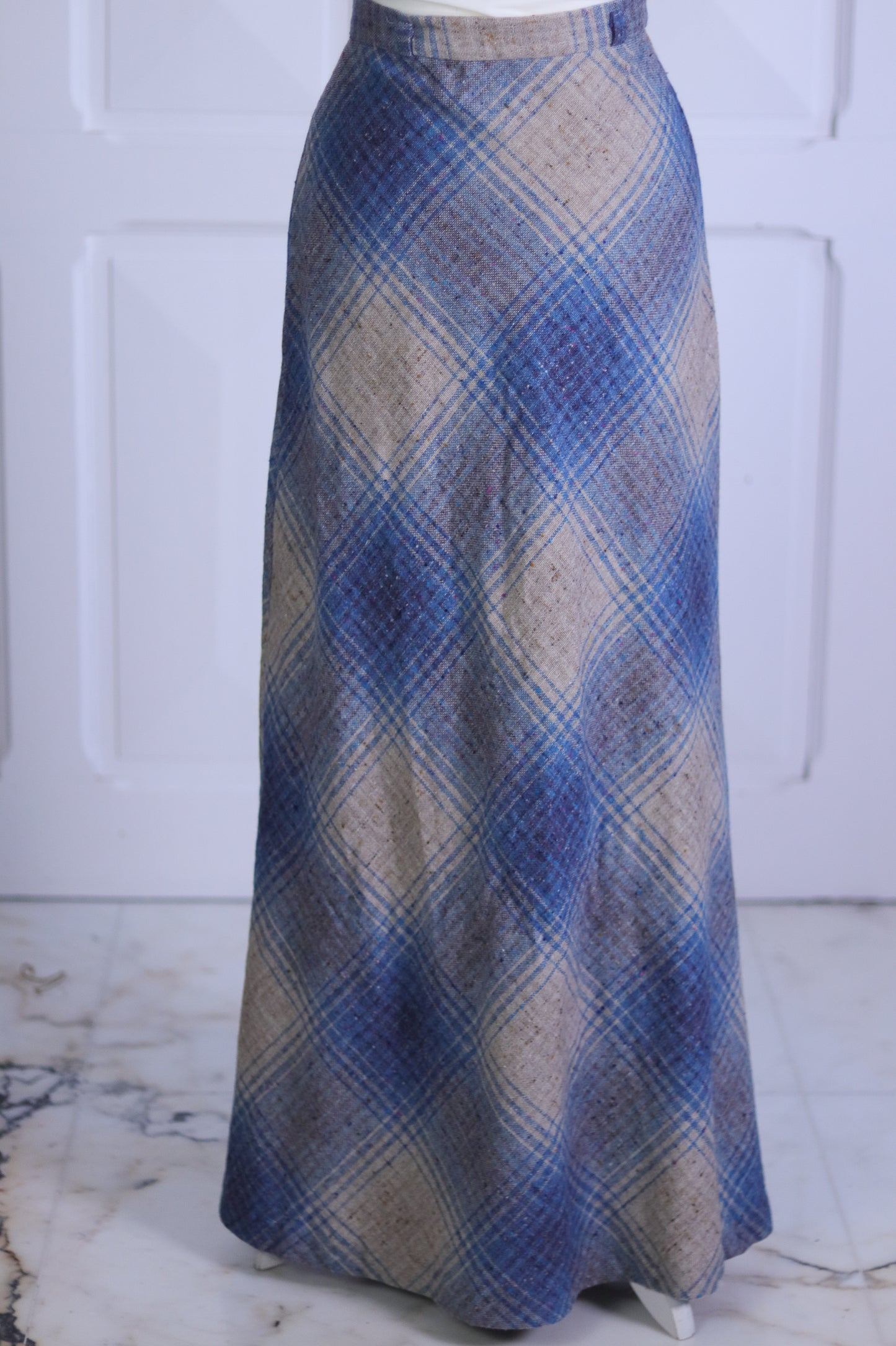 Longue jupe vintage carreaux