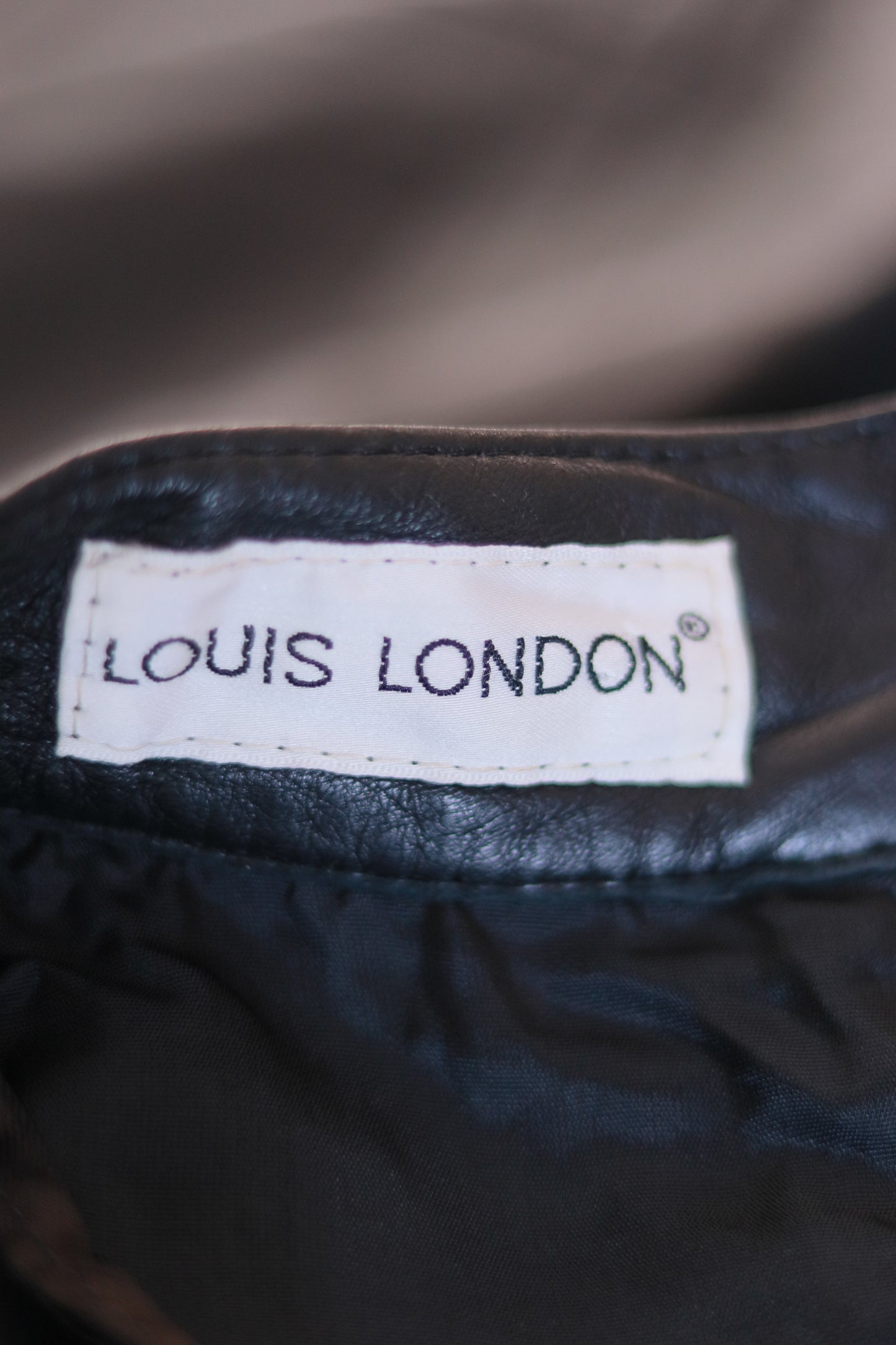 Louis London jupe crayon en cuir