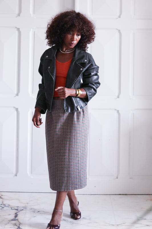 Fait main jupe en laine