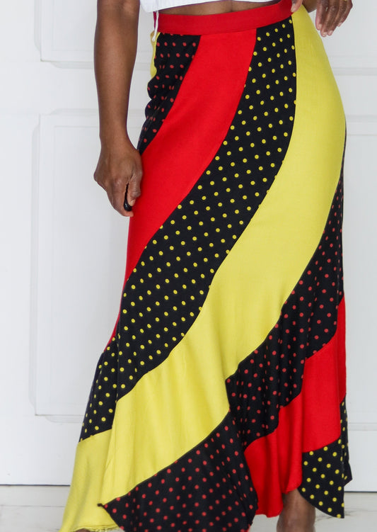 FAIT MAIN jupe multicolore