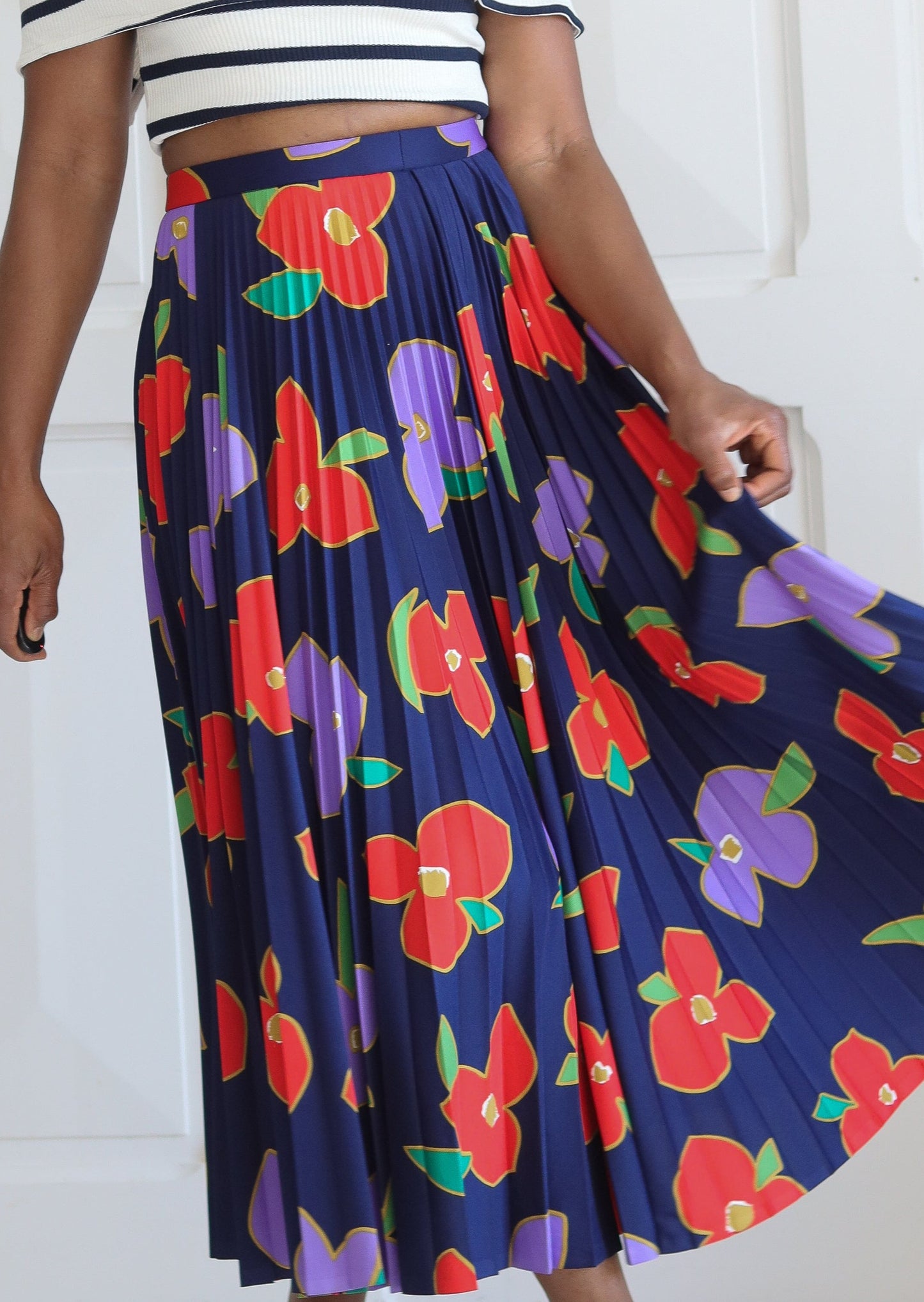 Jupe plissée années 1970