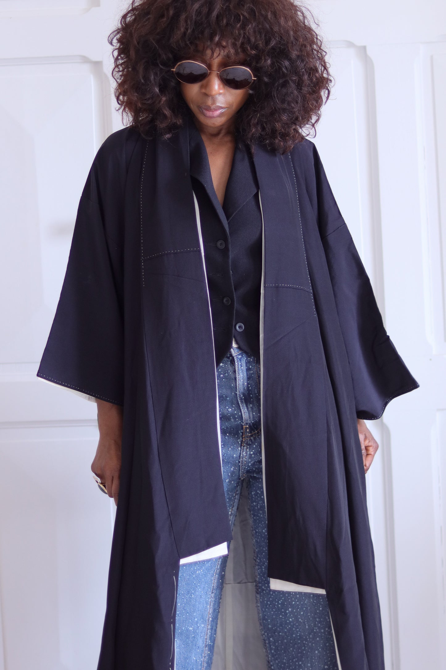 Fait main kimono en soie