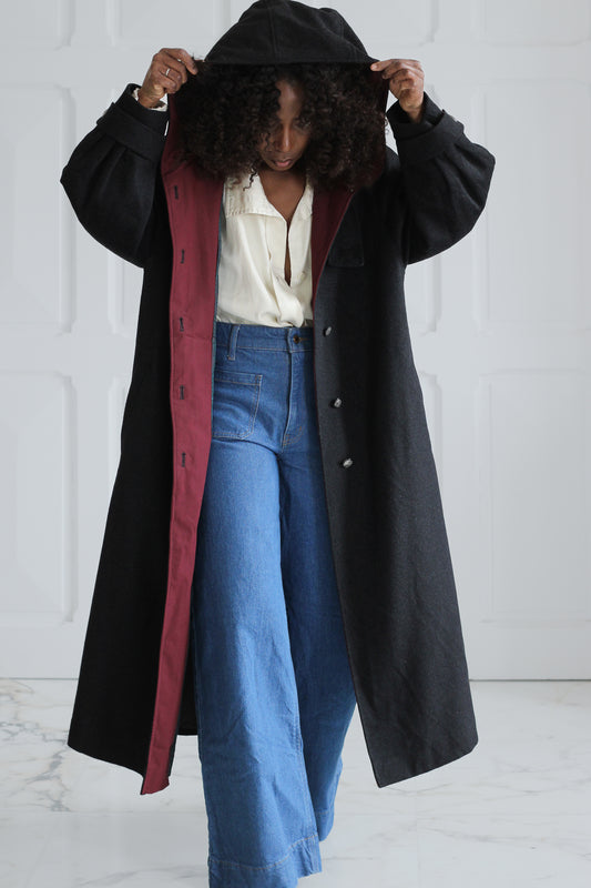 Louisoder manteau avec capuche