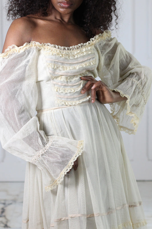 Fait main longue robe poetique