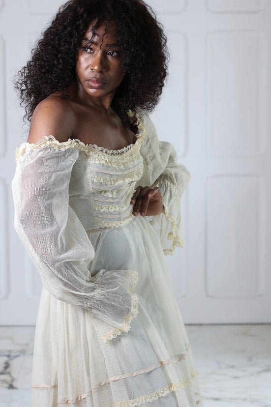 Fait main longue robe poetique