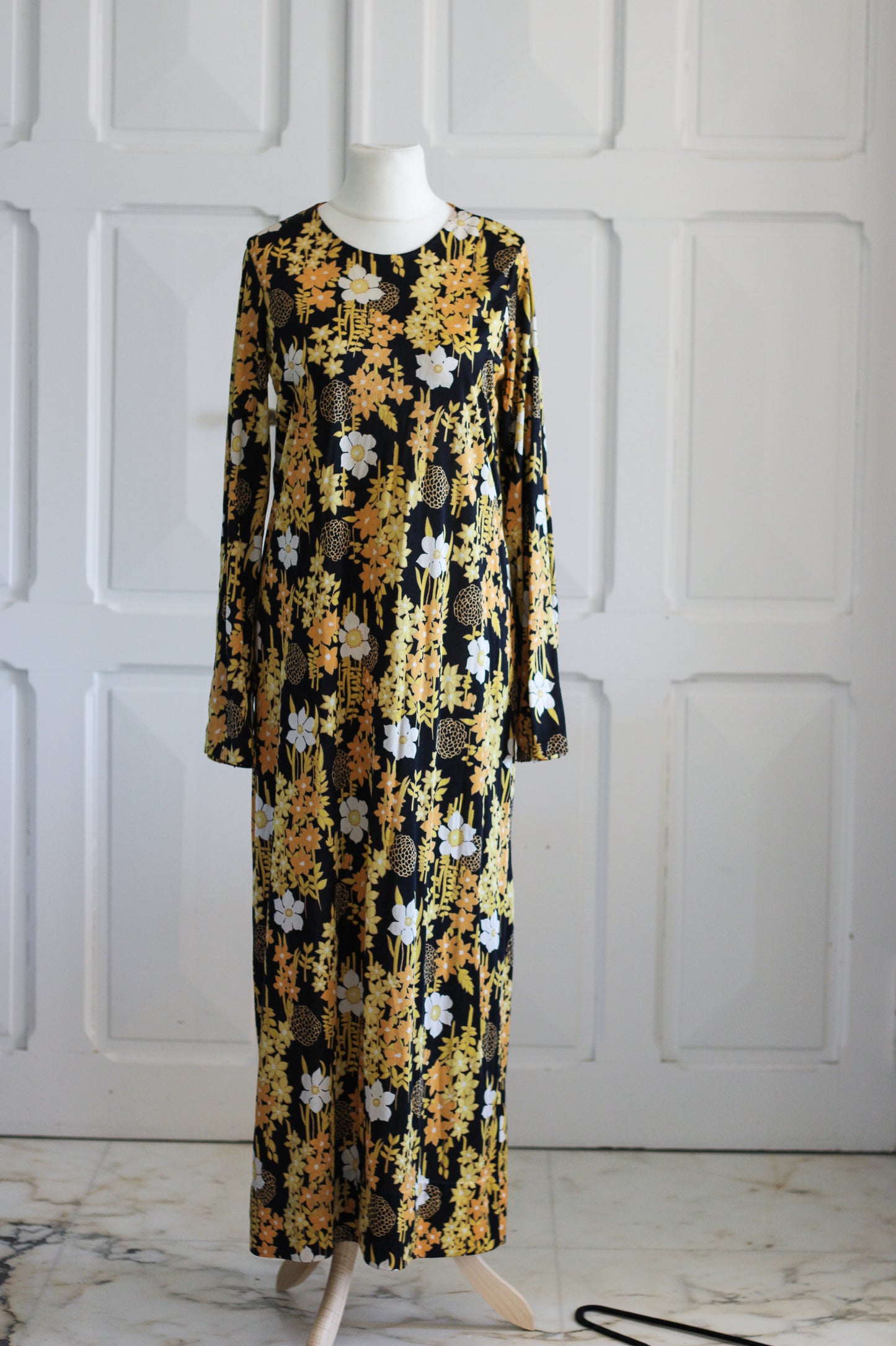 Fait Main longue robe fleurie