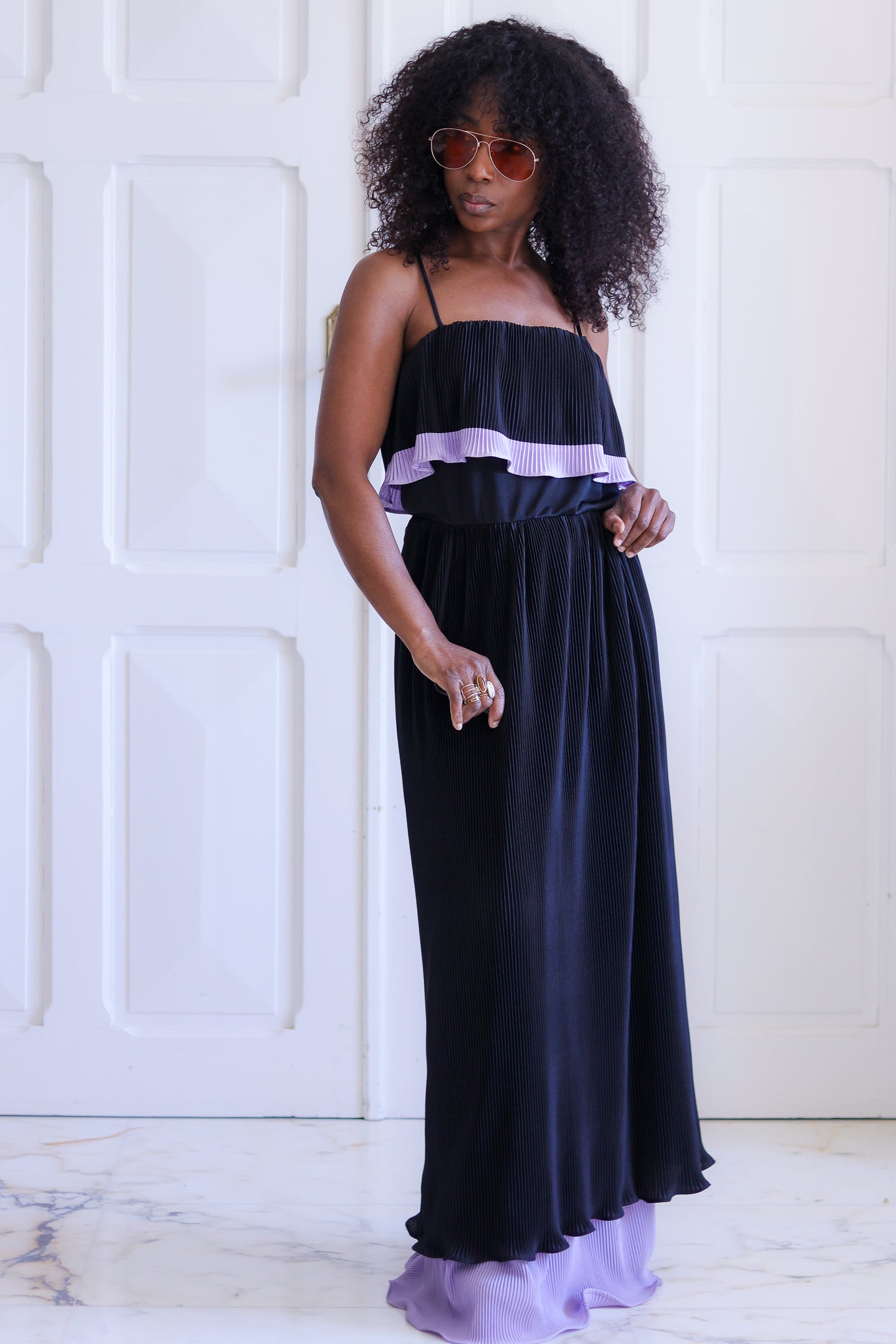 Shubette of London robe plissée