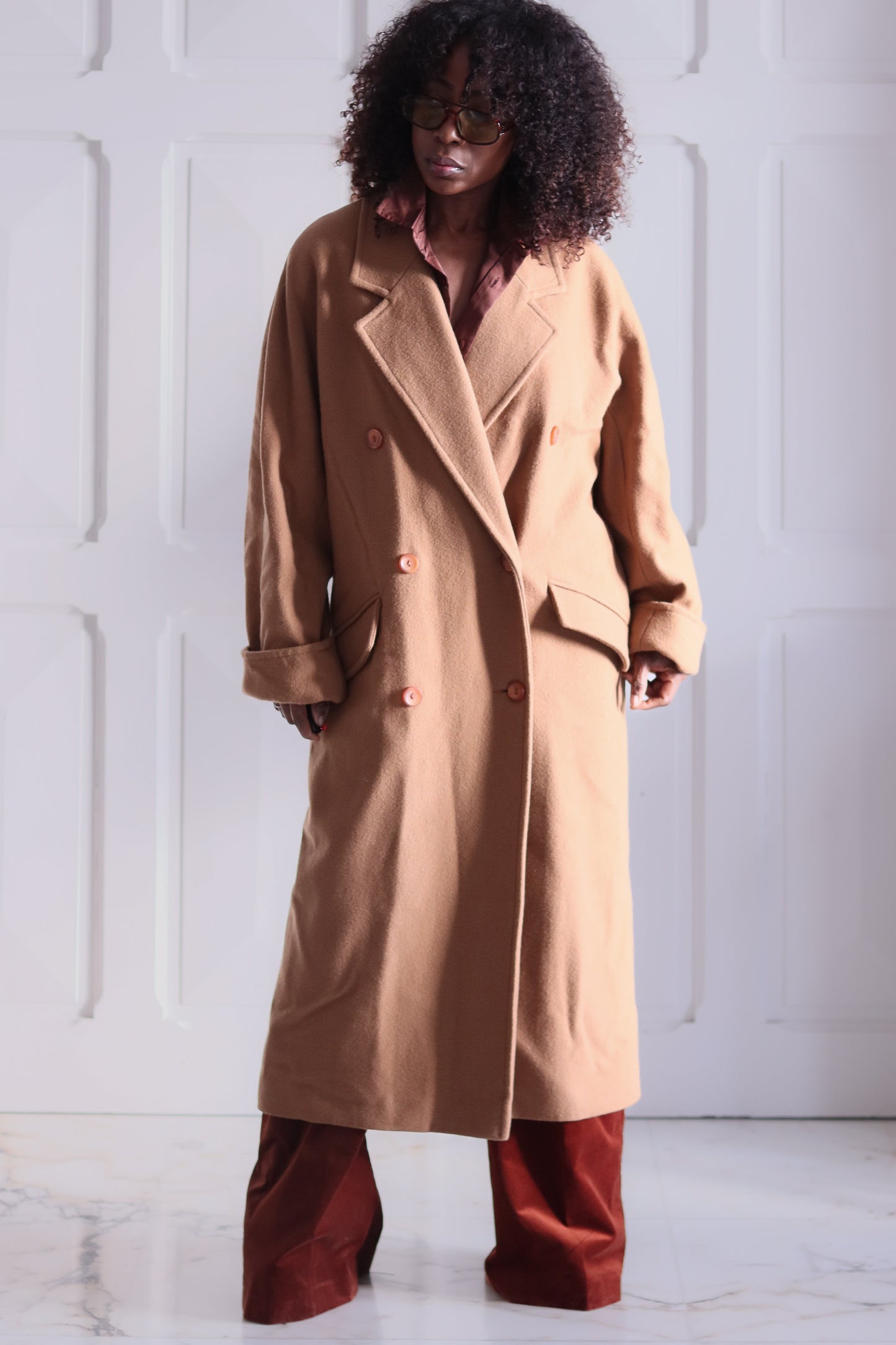 3 Suisse manteau vintage en laine