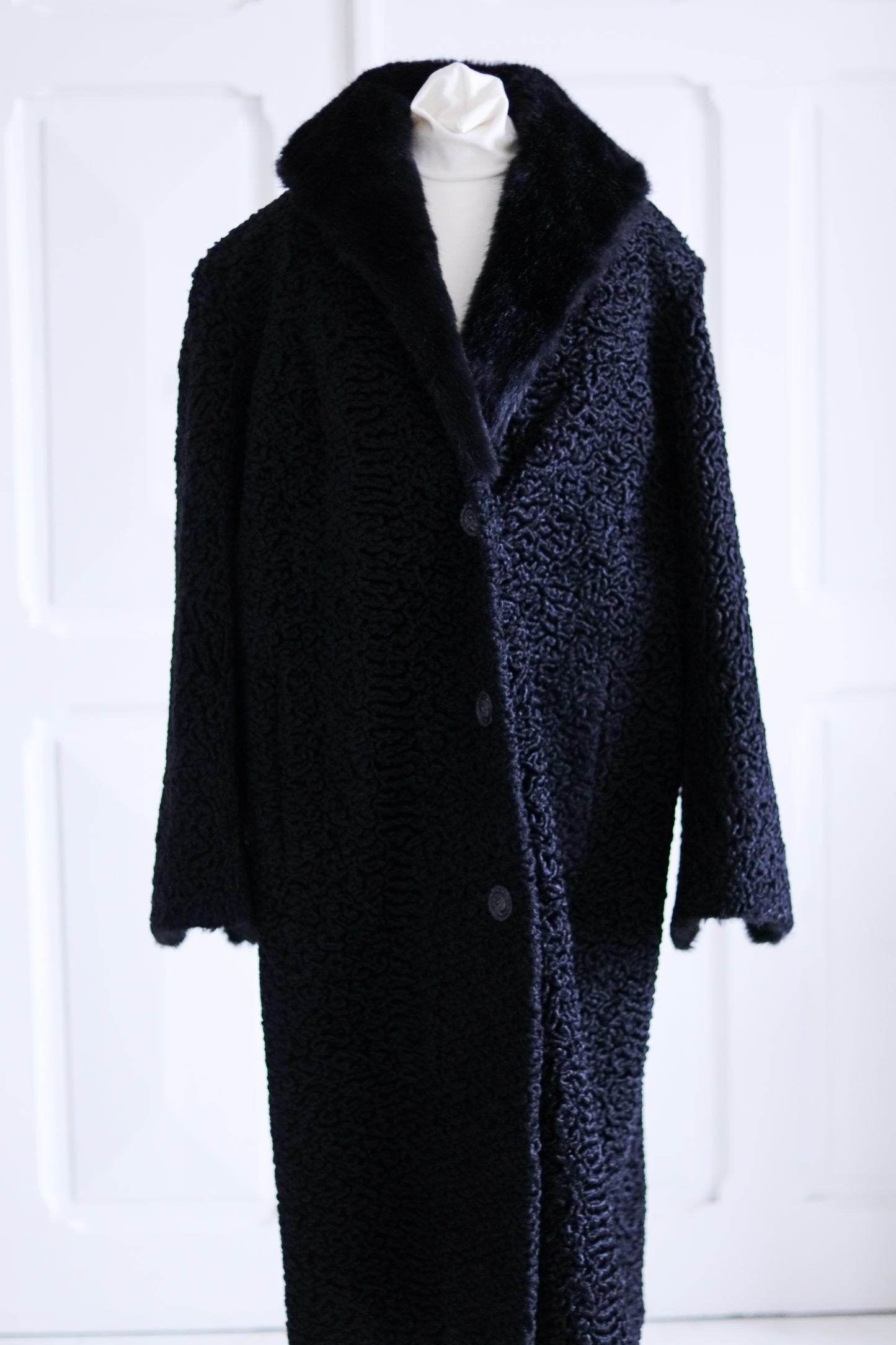 Fait main manteau astrakan