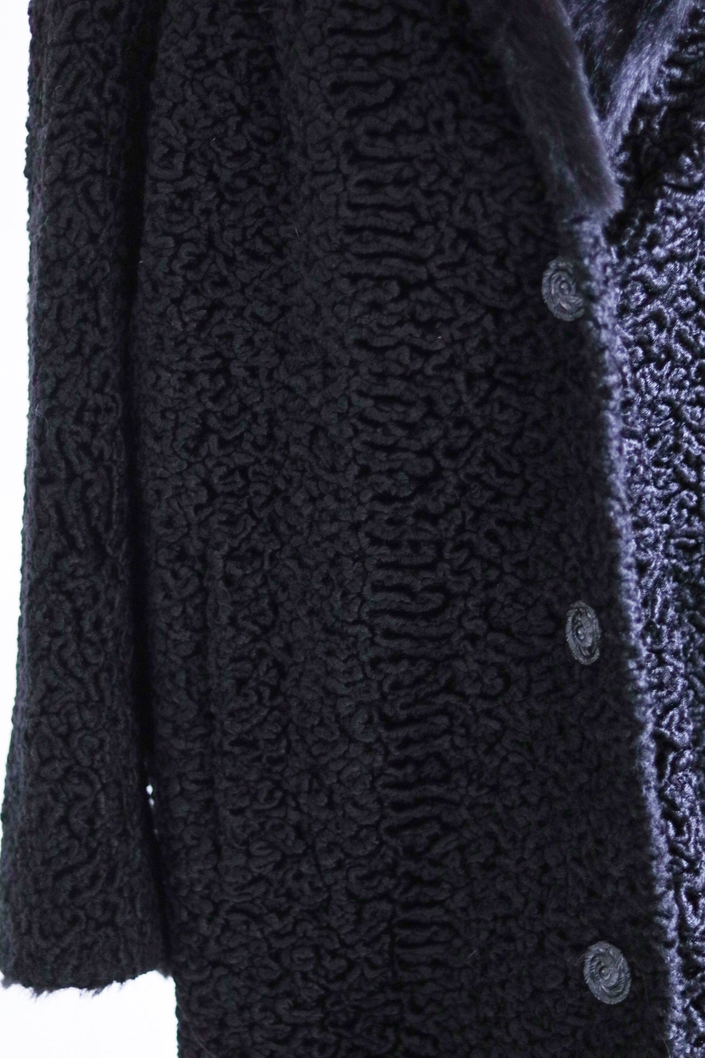 Fait main manteau astrakan