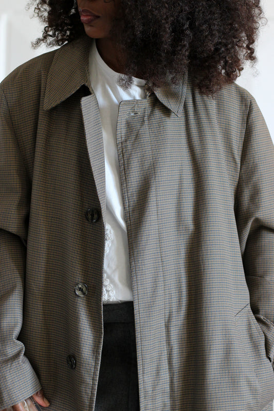 London Fog manteau veste à motif pied-de-poule