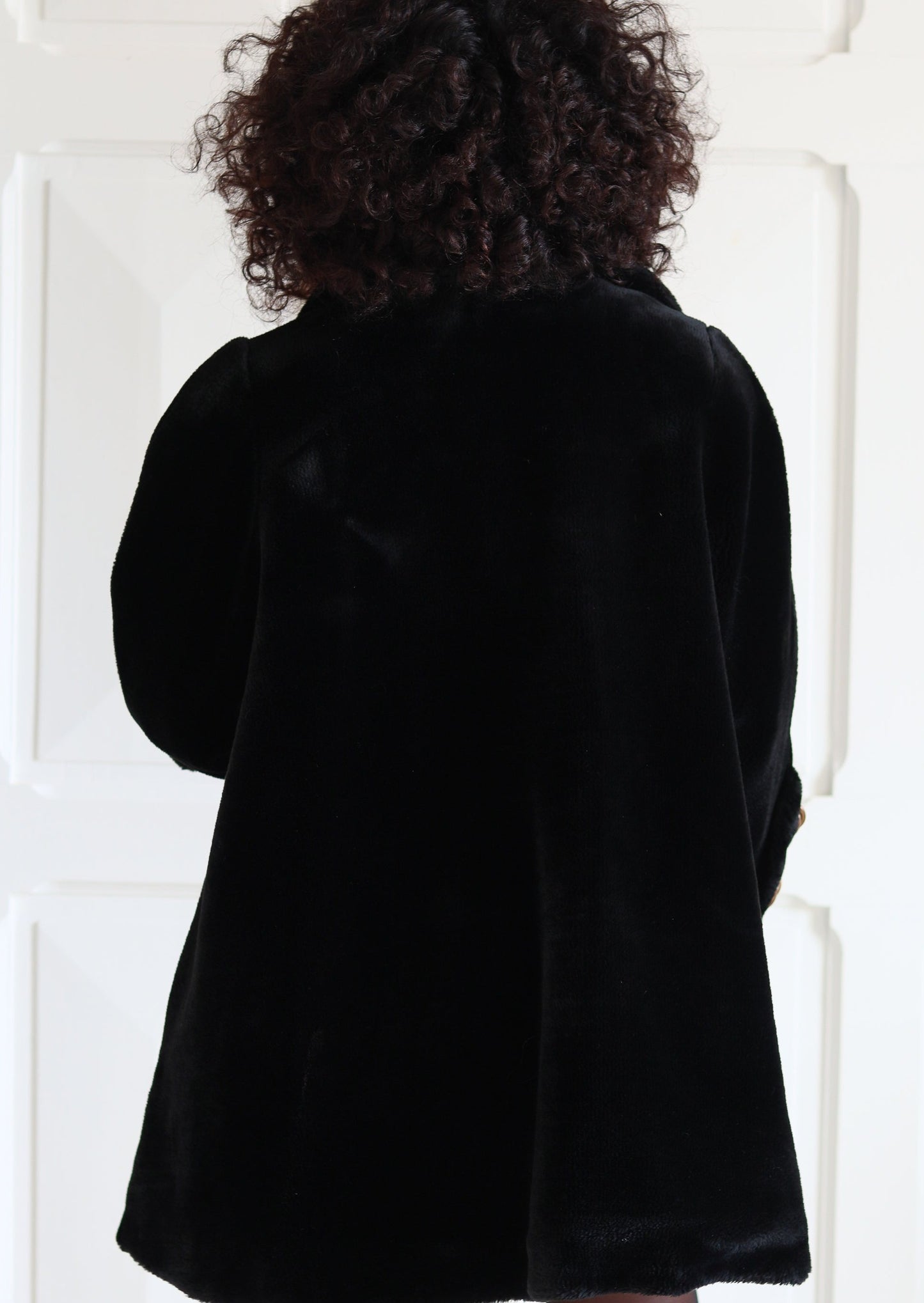 Manteau en fausse fourrure vintage
