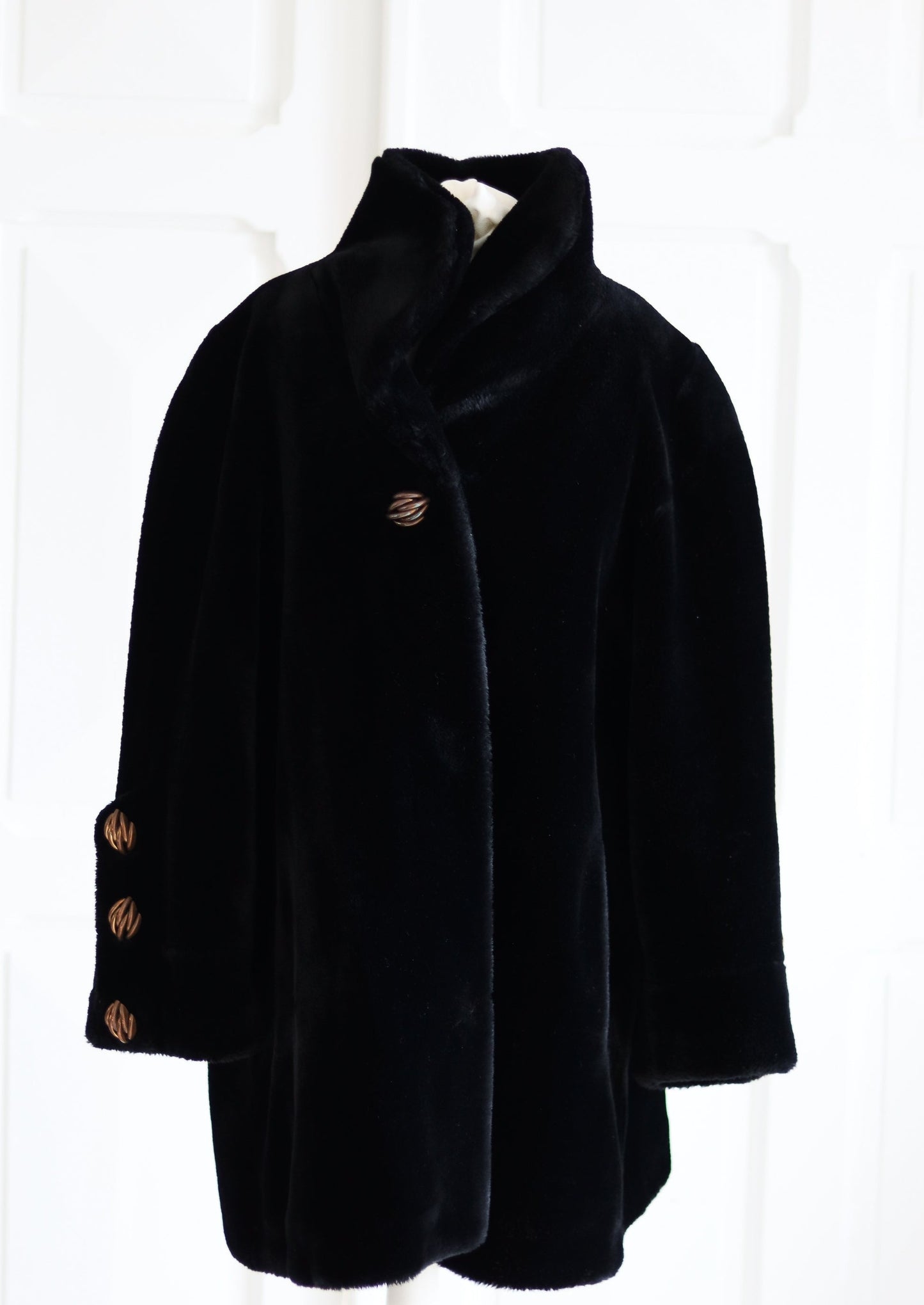 Manteau en fausse fourrure vintage