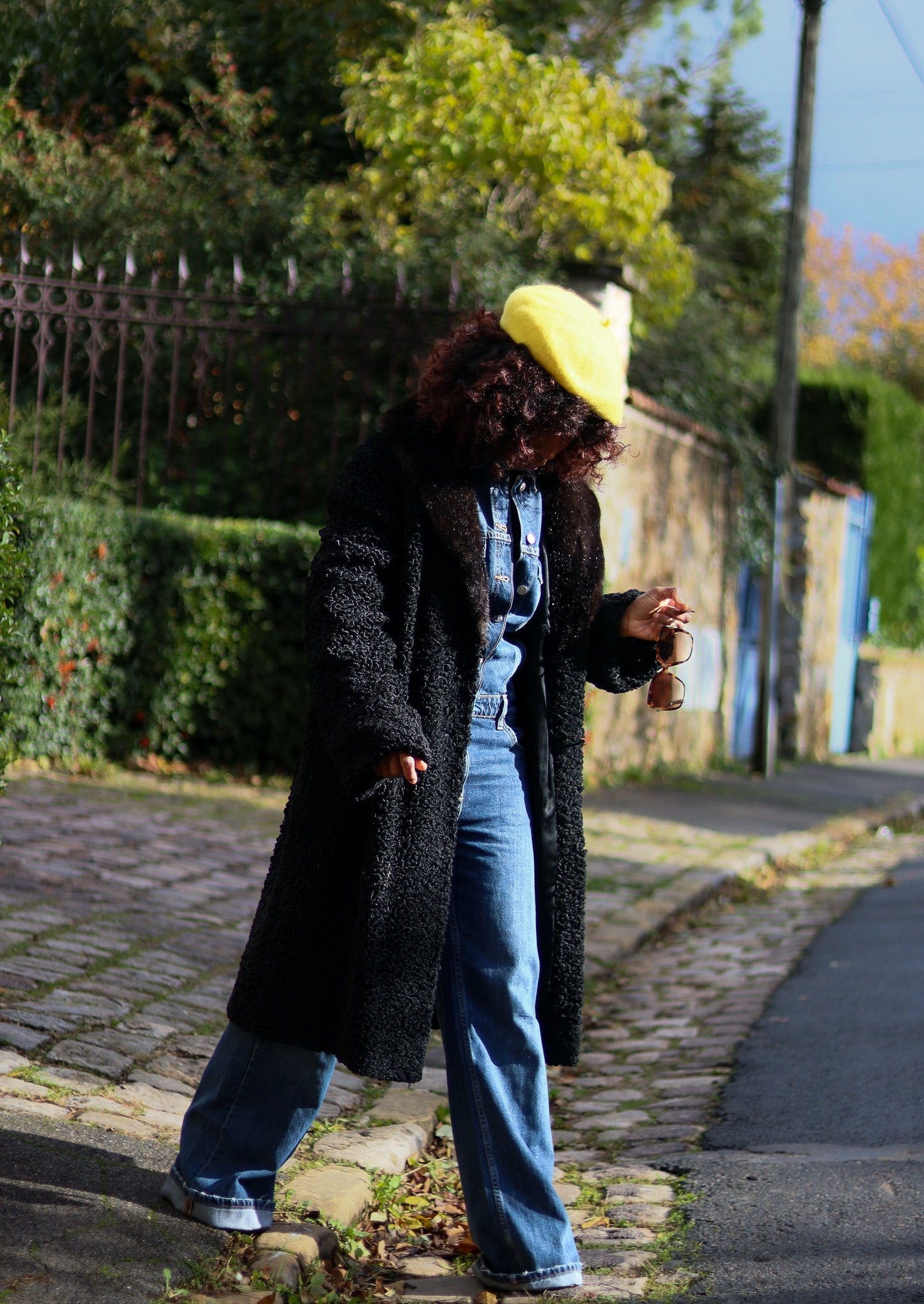 TYBER Manteau astrakan vintage