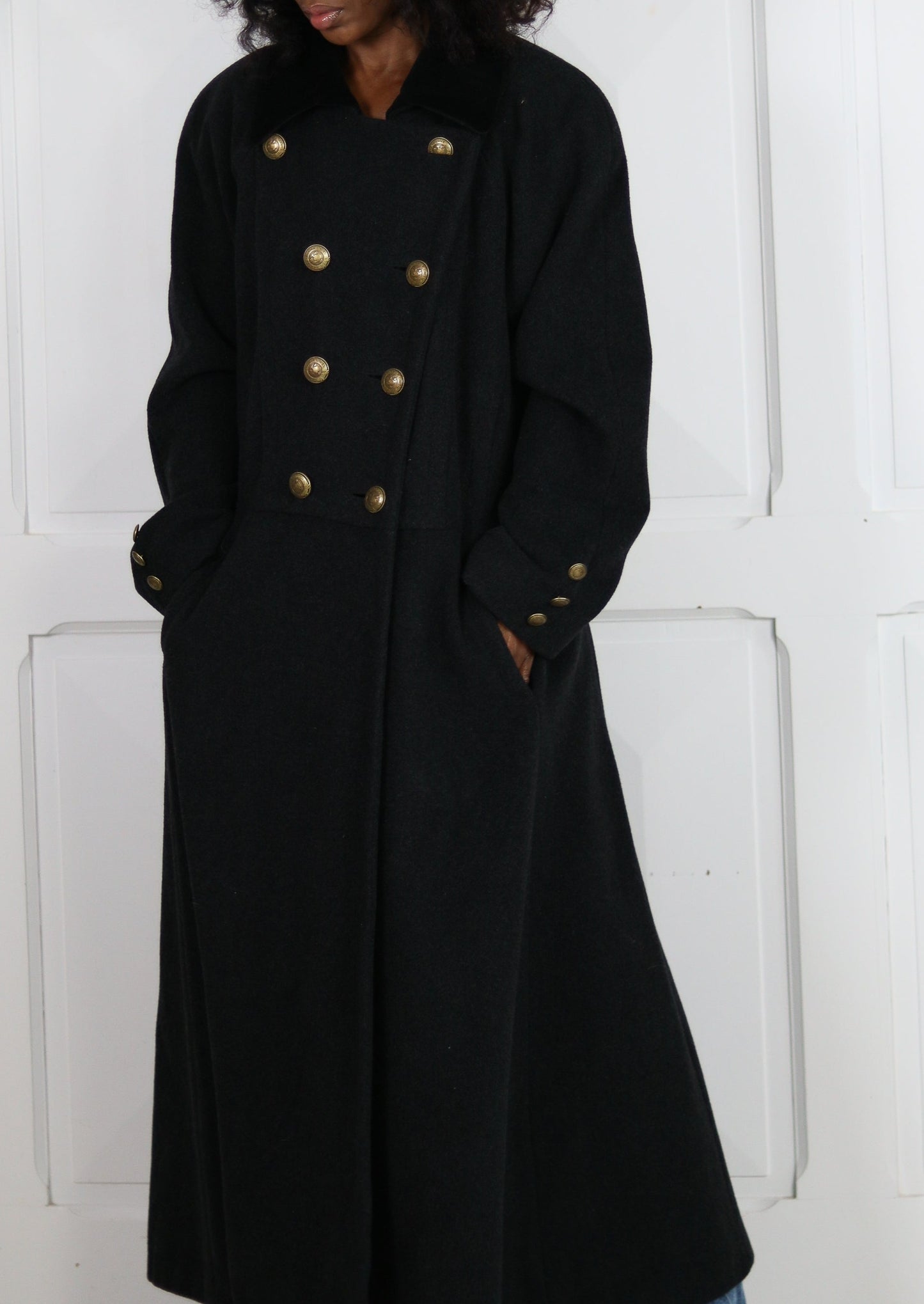 Svenska Amerika Linien manteau Cachemire et laine